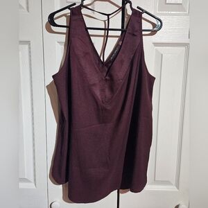 Black Tape Tank/Top | Purple Size XL